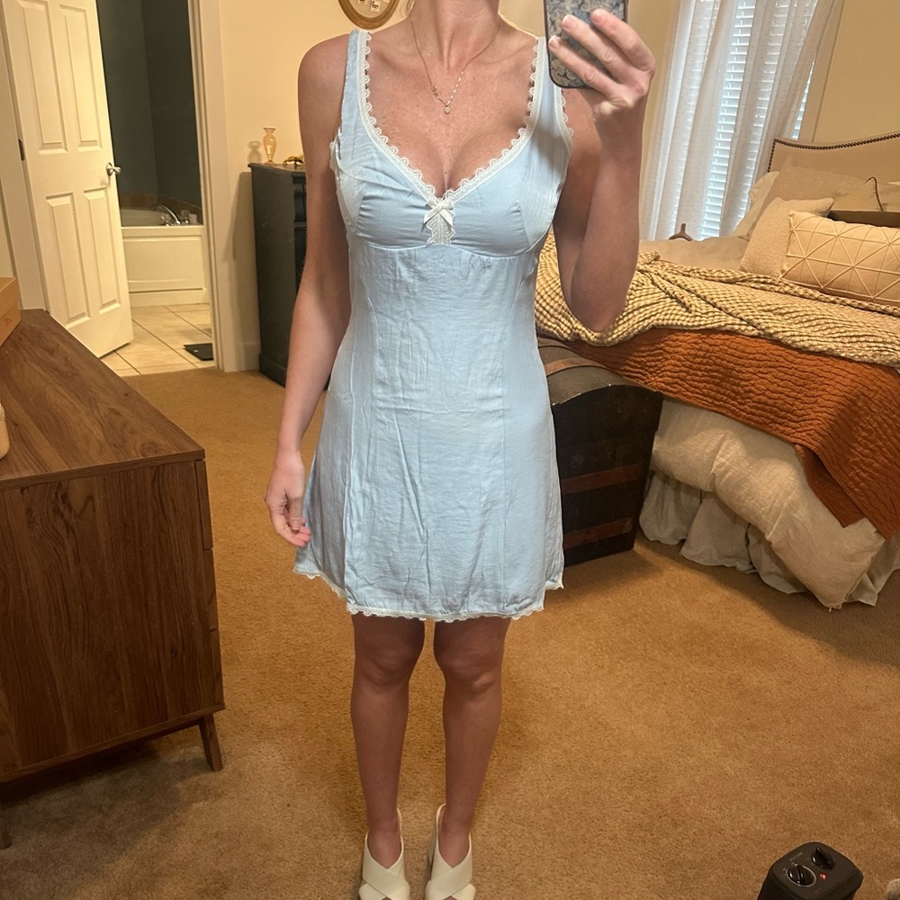 Light Blue Sleeveless Dress